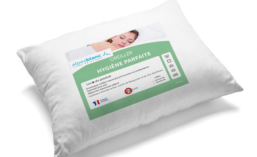 Oreiller antiacarien rectangulaire